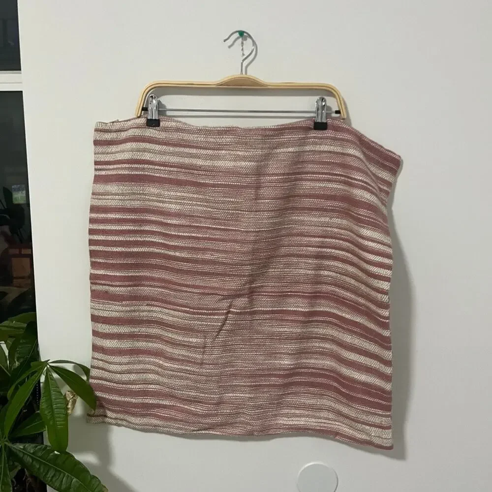 West Elm Pink Woven Sham Pillow Cover